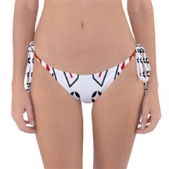 Traditional Art Torajan Pattern Reversible Bikini Bottom