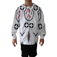 Traditional Art Torajan Pattern Hooded Windbreaker (Kids)