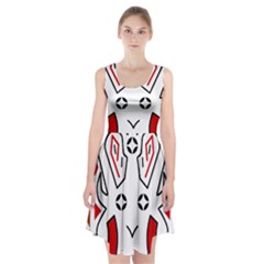 Traditional Art Torajan Pattern Racerback Midi Dress