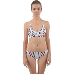 Traditional Art Torajan Pattern Wrap Around Bikini Set