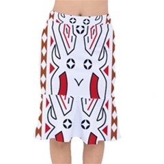 Traditional Art Torajan Pattern Mermaid Skirt