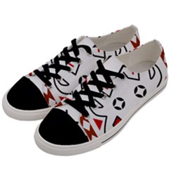 Traditional Art Torajan Pattern Men s Low Top Canvas Sneakers