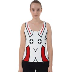 Traditional Art Torajan Pattern Velvet Tank Top