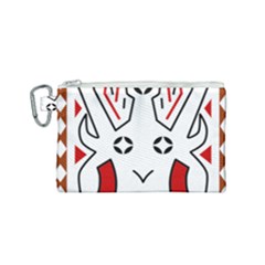 Traditional Art Torajan Pattern Canvas Cosmetic Bag (Small)