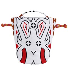 Traditional Art Torajan Pattern Drawstring Bucket Bag