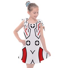 Traditional Art Torajan Pattern Kids  Tie Up Tunic Dress