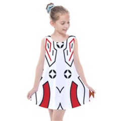 Traditional Art Torajan Pattern Kids  Summer Dress