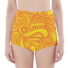 Pop Sunny High-waisted Bikini Bottoms by ArtByAmyMinori