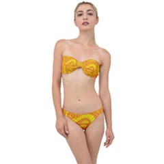 Pop Sunny Classic Bandeau Bikini Set by ArtByAmyMinori