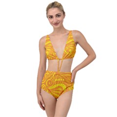 Pop Sunny Tied Up Two Piece Swimsuit by ArtByAmyMinori