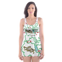 Atw Clr 2 Atw Pro Skater Dress Swimsuit by RWTFSWIMWEAR