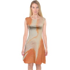 Fire Fall Capsleeve Midi Dress by WILLBIRDWELL