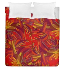 Colorful Abstract Ethnic Style Pattern Duvet Cover Double Side (queen Size) by dflcprints