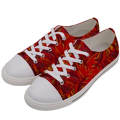 Colorful Abstract Ethnic Style Pattern Women s Low Top Canvas Sneakers by dflcprints