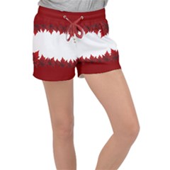 Canada Shorts Canada Maple Leaf Women s Velour Lounge Shorts