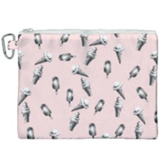 Ice Cream Pattern Canvas Cosmetic Bag (xxl) by Valentinaart