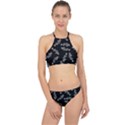 Vintage Fish Skeleton pattern  Racer Front Bikini Set View1