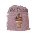 Pop Art Ice Cream Drawstring Pouch (XL) View2