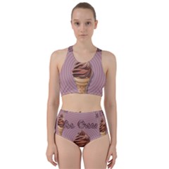 Pop Art Ice Cream Racer Back Bikini Set by Valentinaart