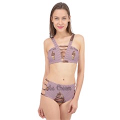 Pop Art Ice Cream Cage Up Bikini Set