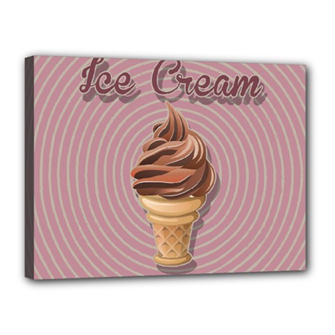 Pop Art Ice Cream Canvas 16  X 12  (stretched) by Valentinaart