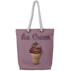 Pop Art Ice Cream Full Print Rope Handle Tote (small) by Valentinaart