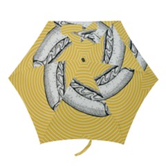 Pop Art Hot Dog Mini Folding Umbrellas