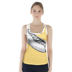 Pop Art Hot Dog Racer Back Sports Top by Valentinaart