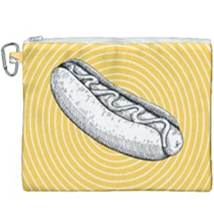 Pop Art Hot Dog Canvas Cosmetic Bag (xxxl) by Valentinaart