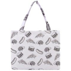 Fast Food Pattern Mini Tote Bag