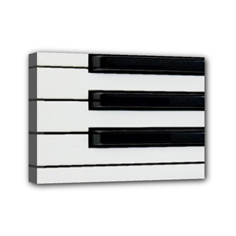 Keybord Piano Mini Canvas 7  x 5  (Stretched)