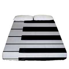 Keybord Piano Fitted Sheet (Queen Size)