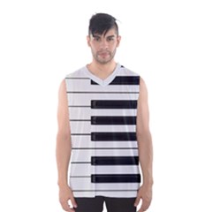 Keybord Piano Men s Basketball Tank Top