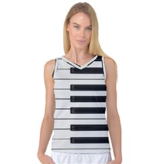 Keybord Piano Women s Basketball Tank Top