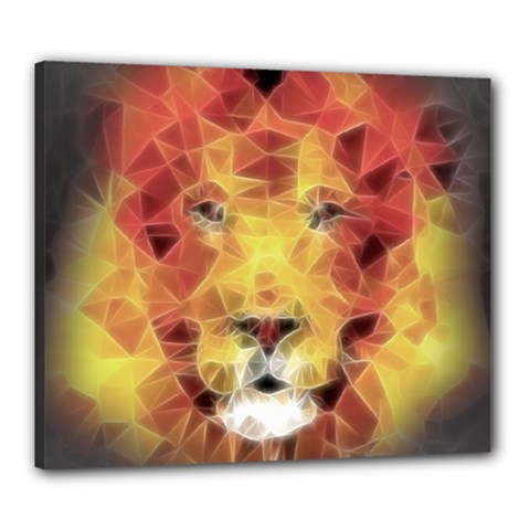 Fractal Lion Canvas 24  x 20  (Stretched)