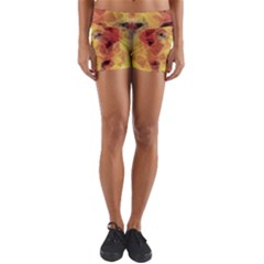 Fractal Lion Yoga Shorts