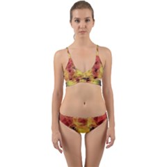 Fractal Lion Wrap Around Bikini Set