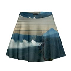 Bromo Caldera De Tenegger  Indonesia Mini Flare Skirt