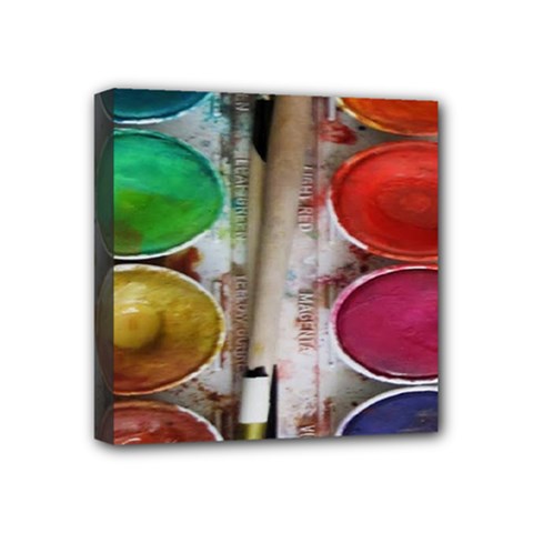 Paint Box Mini Canvas 4  x 4  (Stretched)