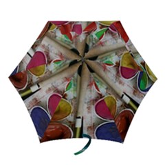 Paint Box Mini Folding Umbrellas
