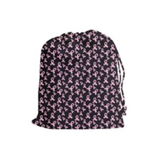 Breast Cancer Wallpapers Drawstring Pouch (large)