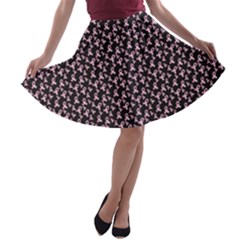 Breast Cancer Wallpapers A-line Skater Skirt