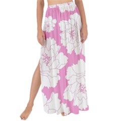 Beauty Flower Floral Pink Maxi Chiffon Tie-up Sarong