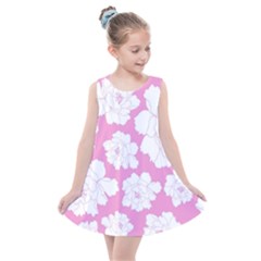 Beauty Flower Floral Pink Kids  Summer Dress