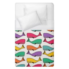Fish Whale Cute Animals Duvet Cover (single Size) by Alisyart