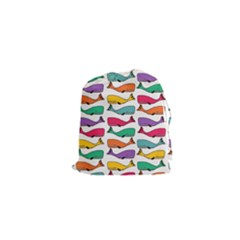 Fish Whale Cute Animals Drawstring Pouch (xs)