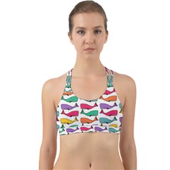 Fish Whale Cute Animals Back Web Sports Bra by Alisyart