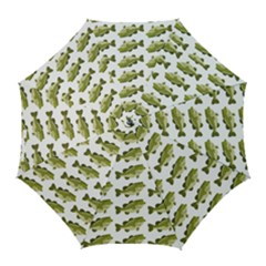 Green Small Fish Water Golf Umbrellas