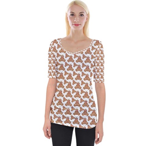 Babby Gingerbread Wide Neckline Tee by Alisyart