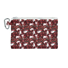 Cartoon Mouse Christmas Pattern Canvas Cosmetic Bag (medium) by Alisyart